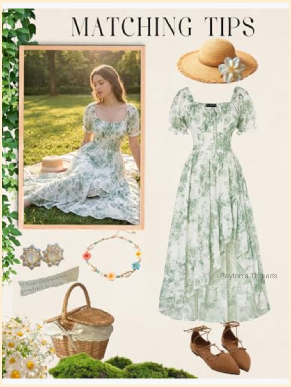 Corset Chiffon Flowy Sundress Wedding Guest Dress Summer - Picture 5 of 7